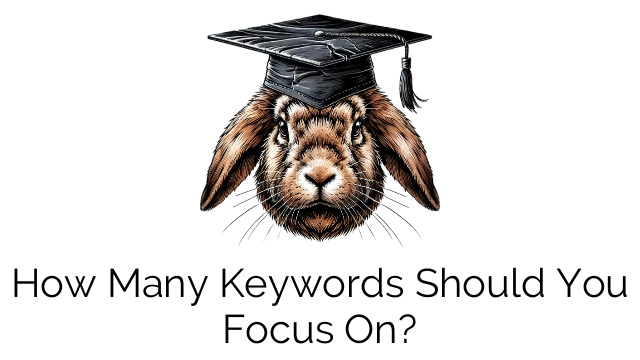 How Many Keywords Should You Focus On?